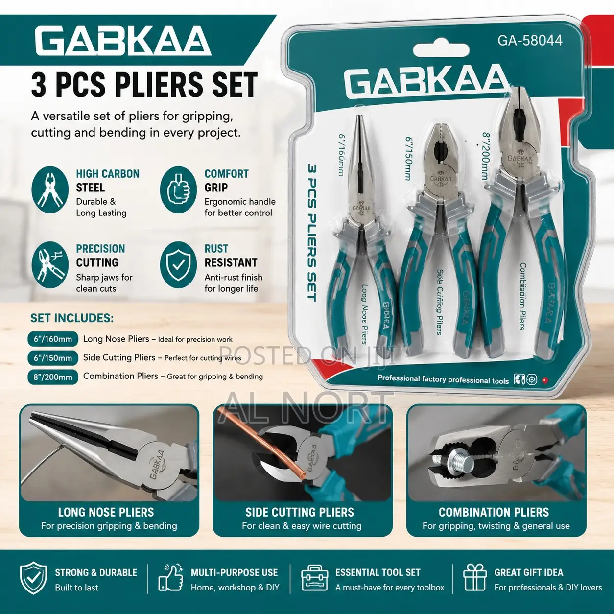 COOFIX 3-Piece Pliers Set – CFH-A10014