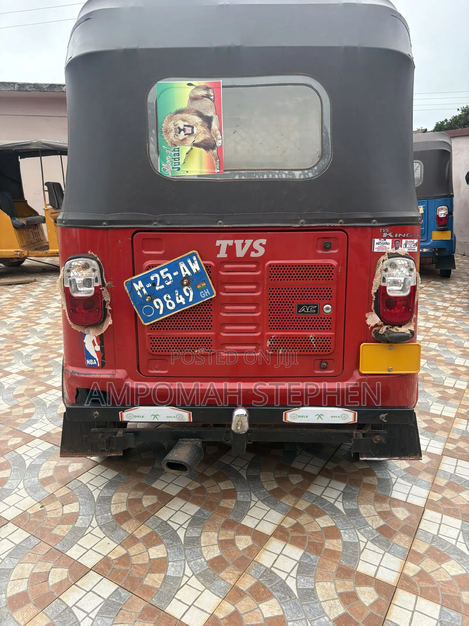 TVS King Deluxe Plus iTouch Start 2025 Red