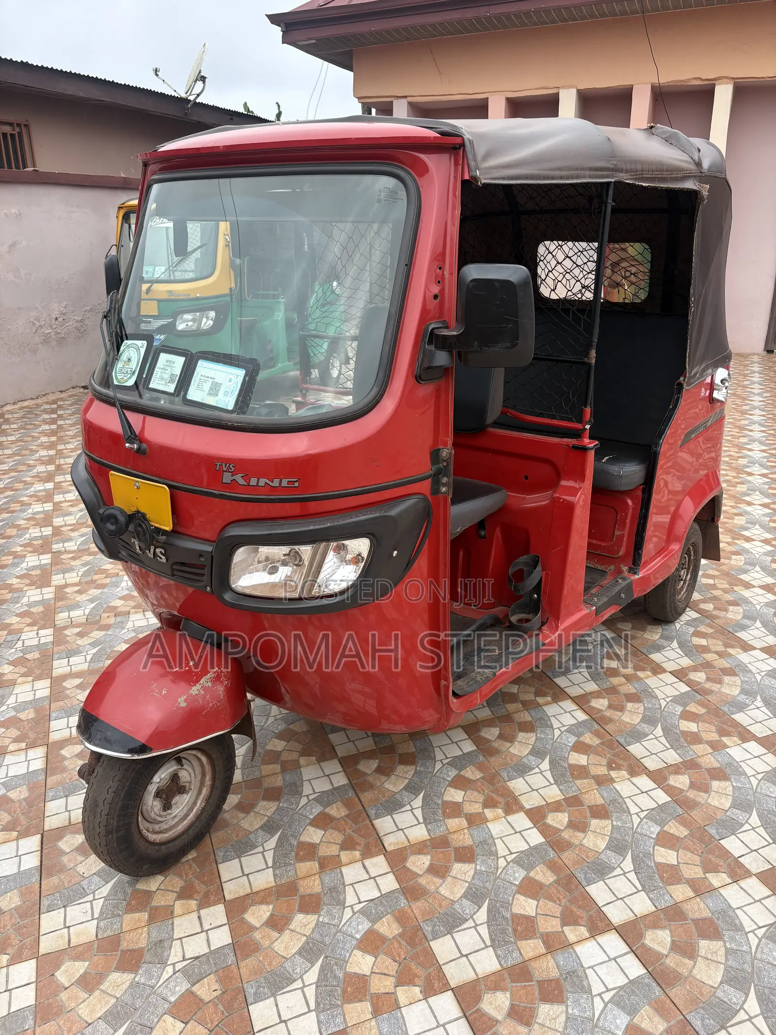 TVS King Deluxe Plus iTouch Start 2025 Red