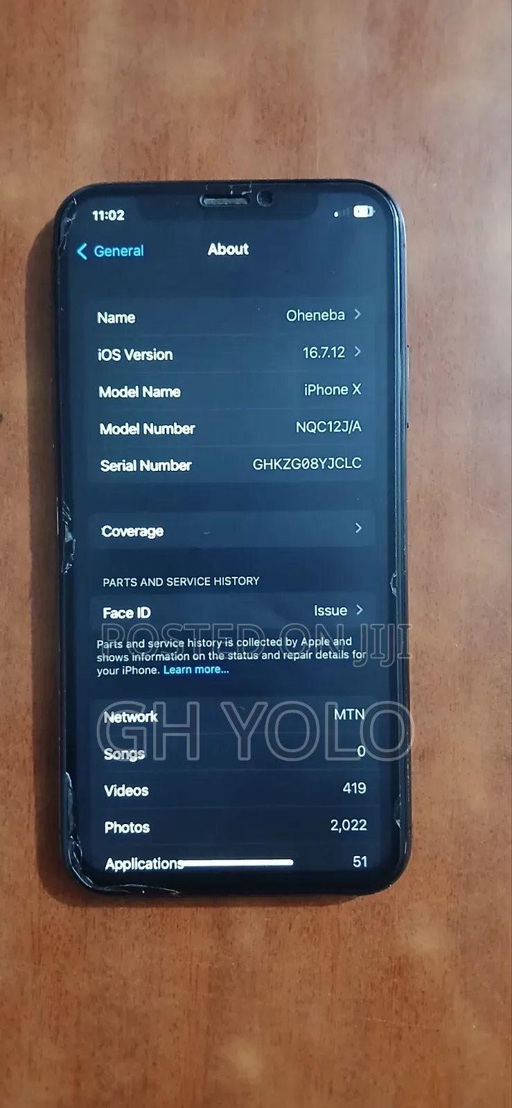 Apple iPhone X 256 GB Black