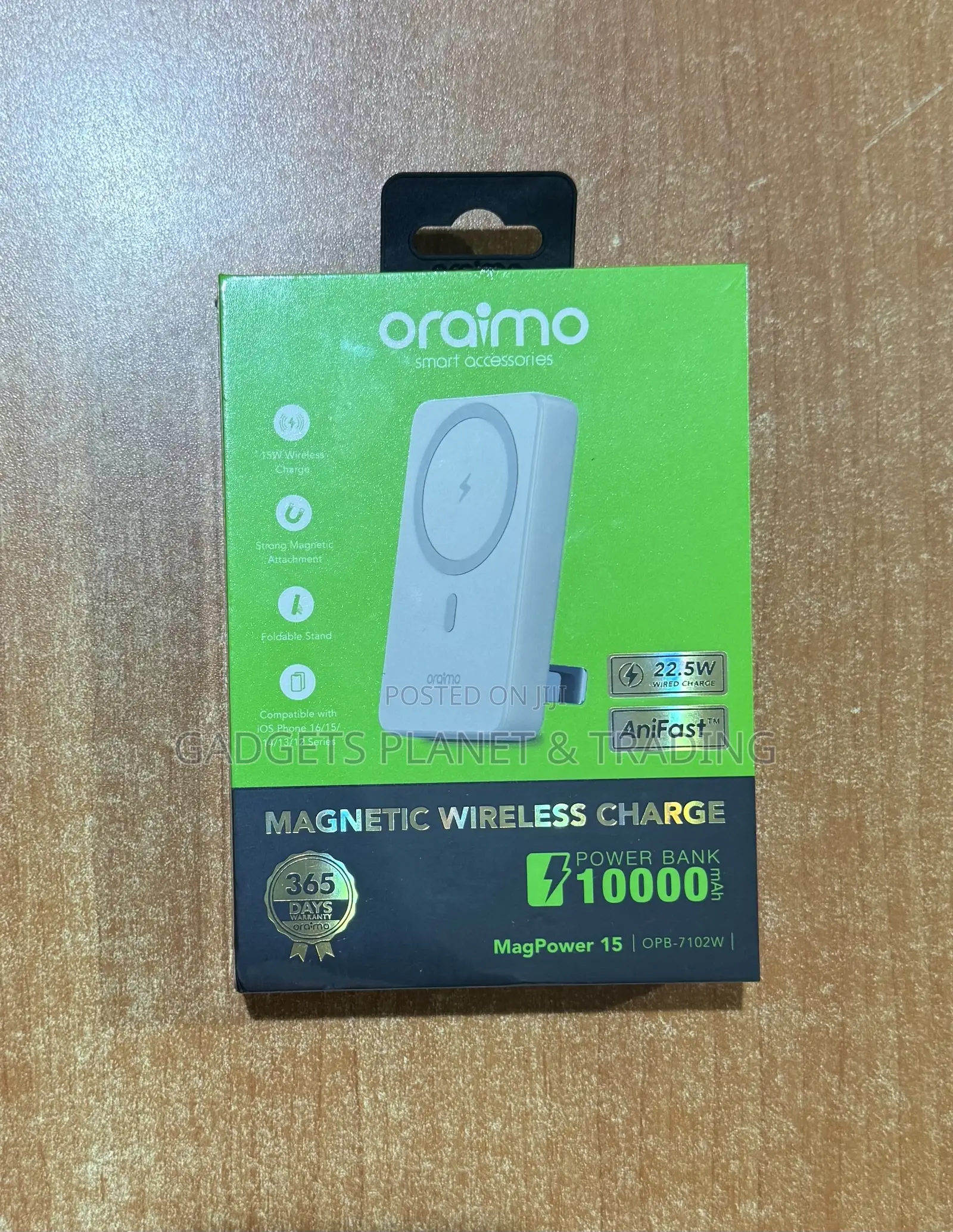 Oraimo Magpower 15 10000mah Wireless and Wired Power Bank