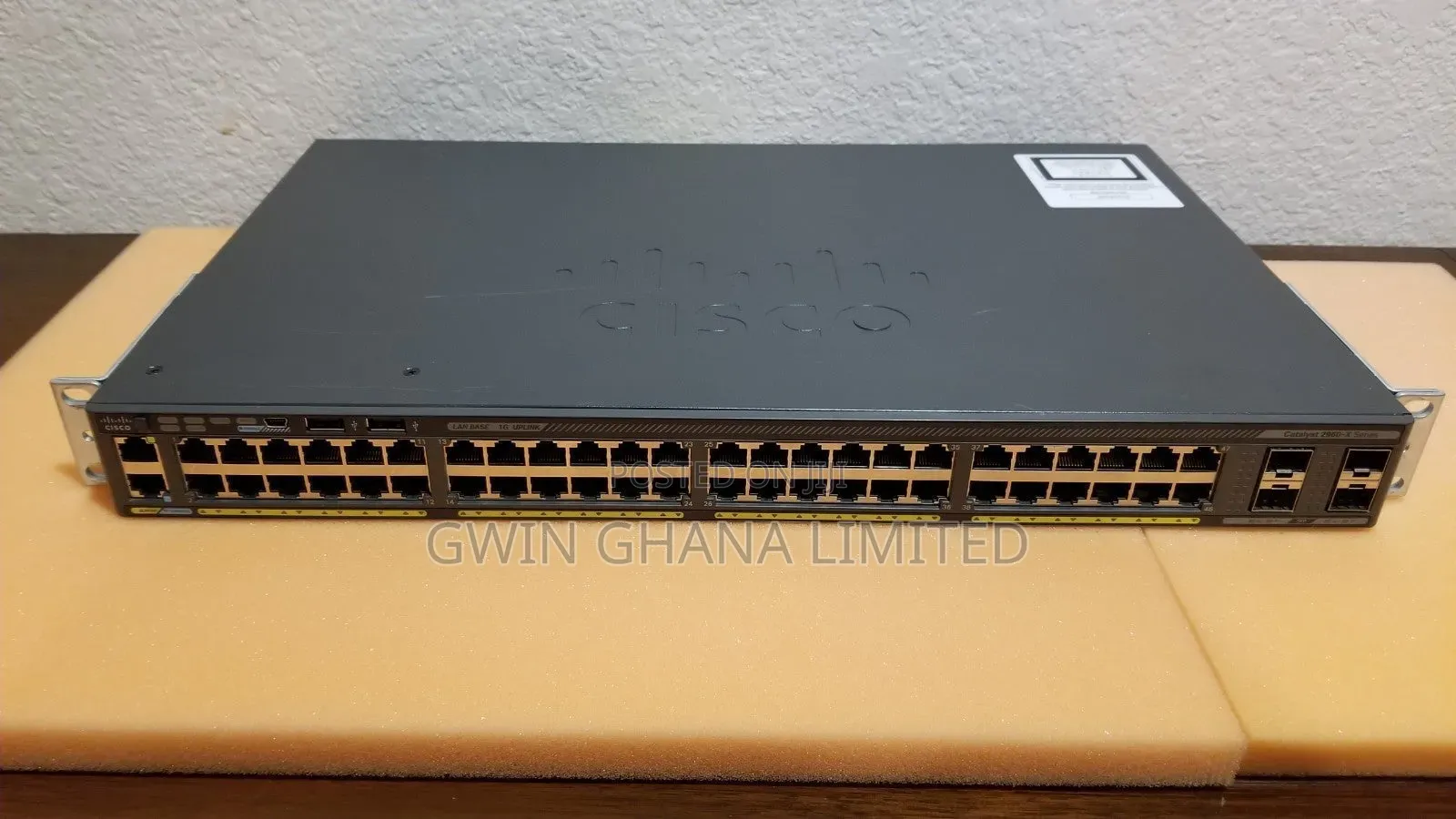 Cisco Catalyst WS-C2960X-48TS-L 2960-X 48port Gigabit
+1gbx4 SFP