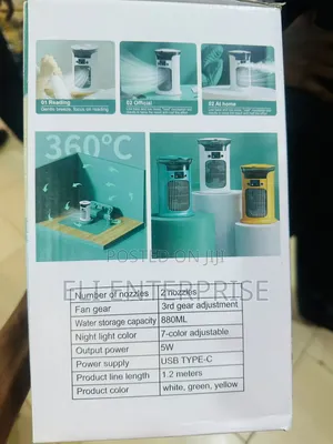 YM-188 Portable Air Humidification Air Circulation Fan
