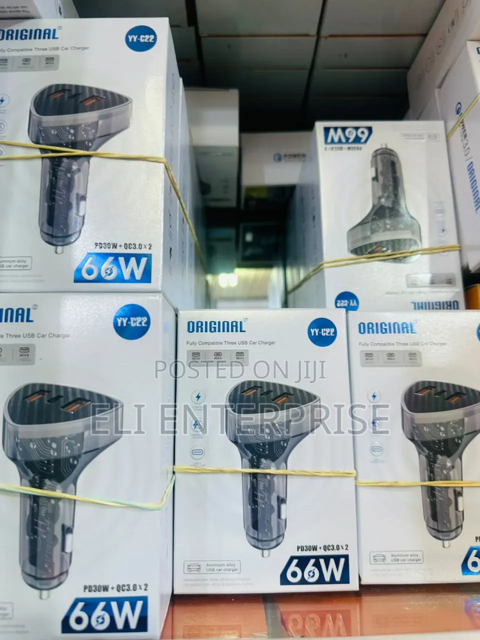Original" YY-C22 Fully Compatible Three USB Car Charger.
