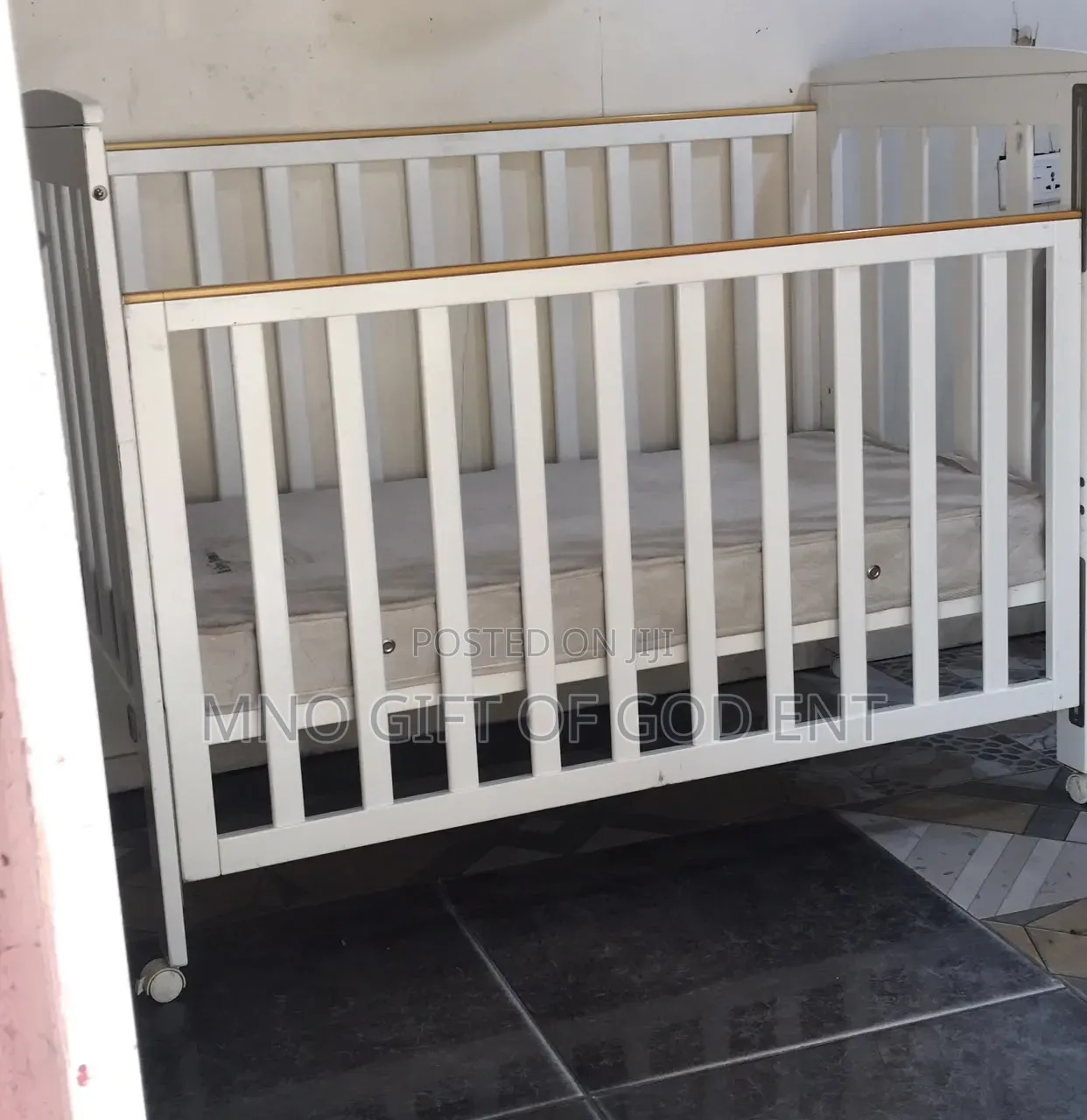 Childcare Bristol Cot +Mattress Package White From U. S.