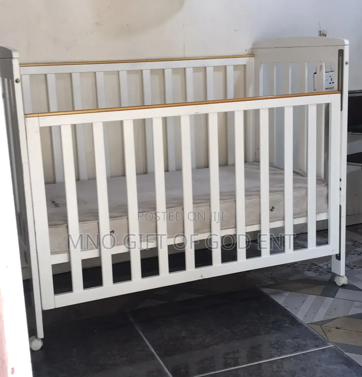 Childcare Bristol Cot +Mattress Package White From U. S.