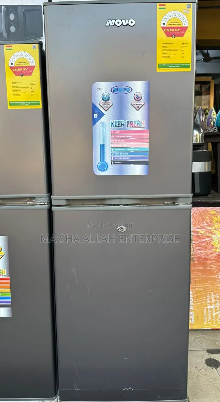 Quality 215 Liters Novo Top Freezer Double Door Refrigerator