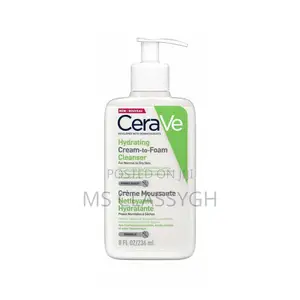 Cerave E Hydrating Cream-to-Foam Cleanser for Normal to Dry Skin 236ml