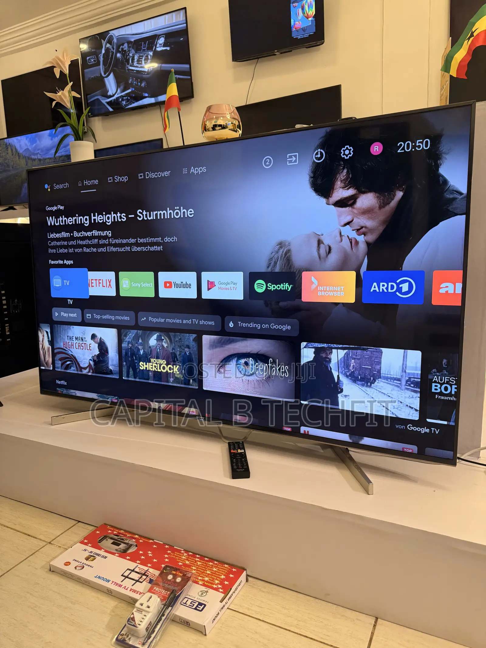 65inches Full Digital Satellite Android Uhd HDR Smart Somy Machine