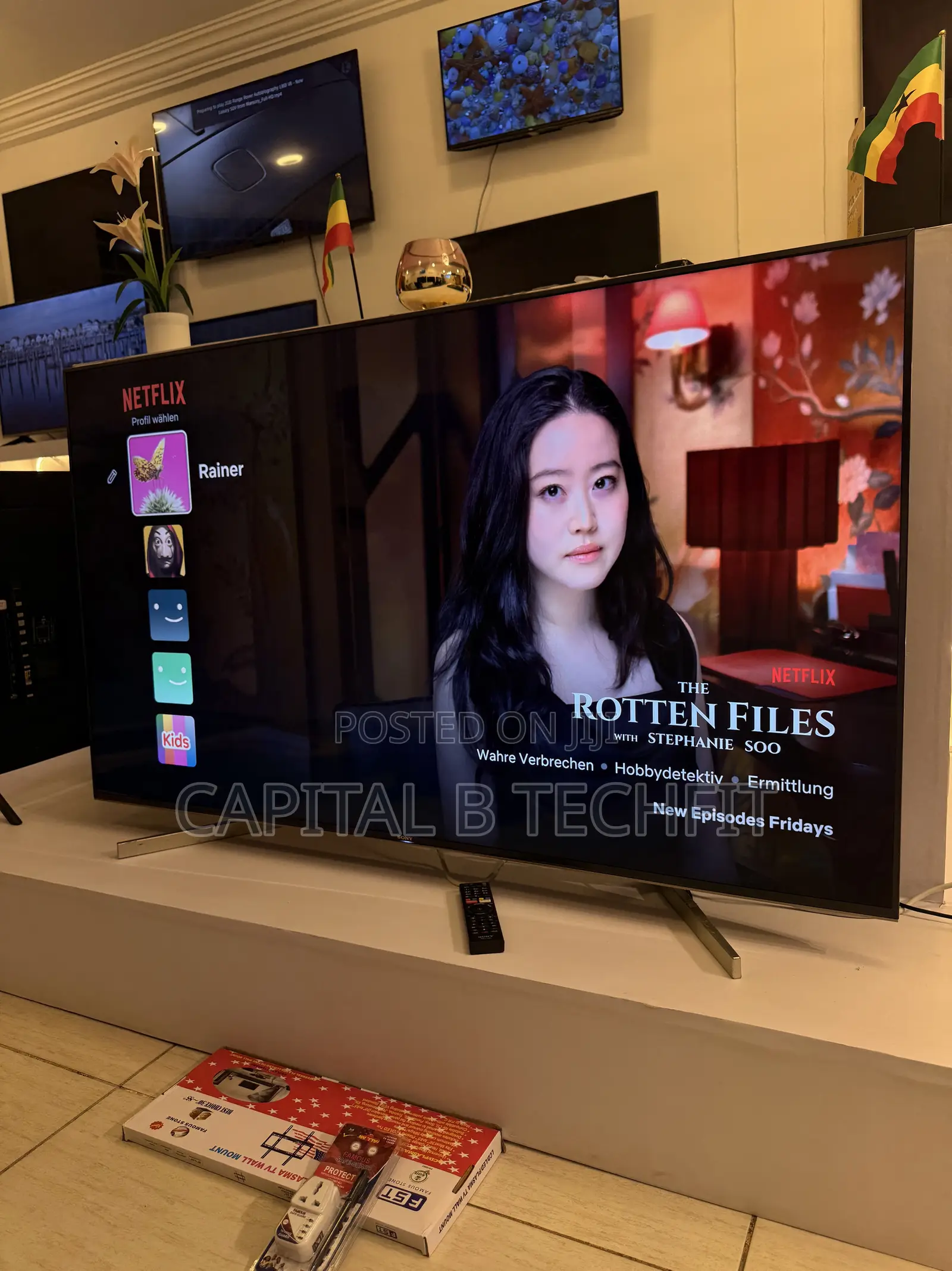 65inches Full Digital Satellite Android Uhd HDR Smart Somy Machine