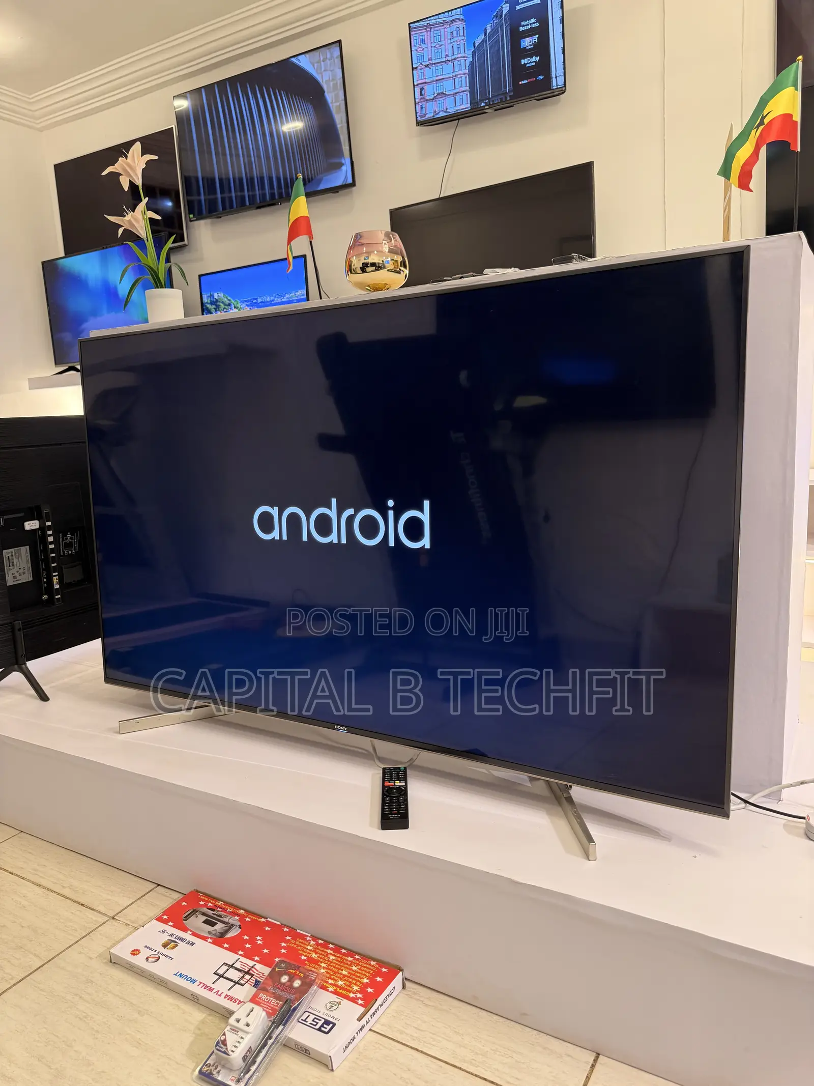 65inches Full Digital Satellite Android Uhd HDR Smart Somy Machine