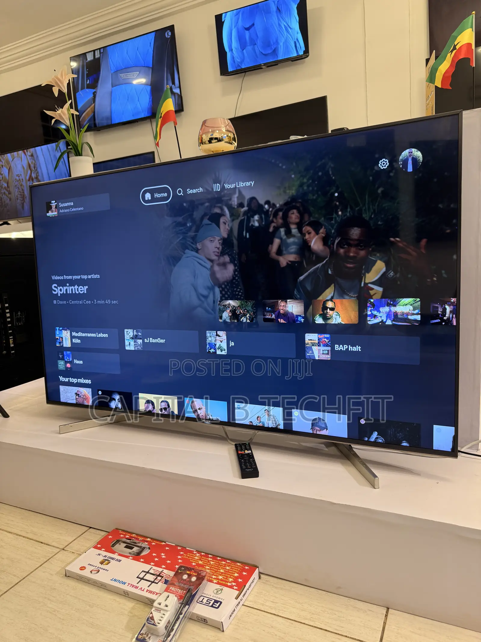 65inches Full Digital Satellite Android Uhd HDR Smart Somy Machine