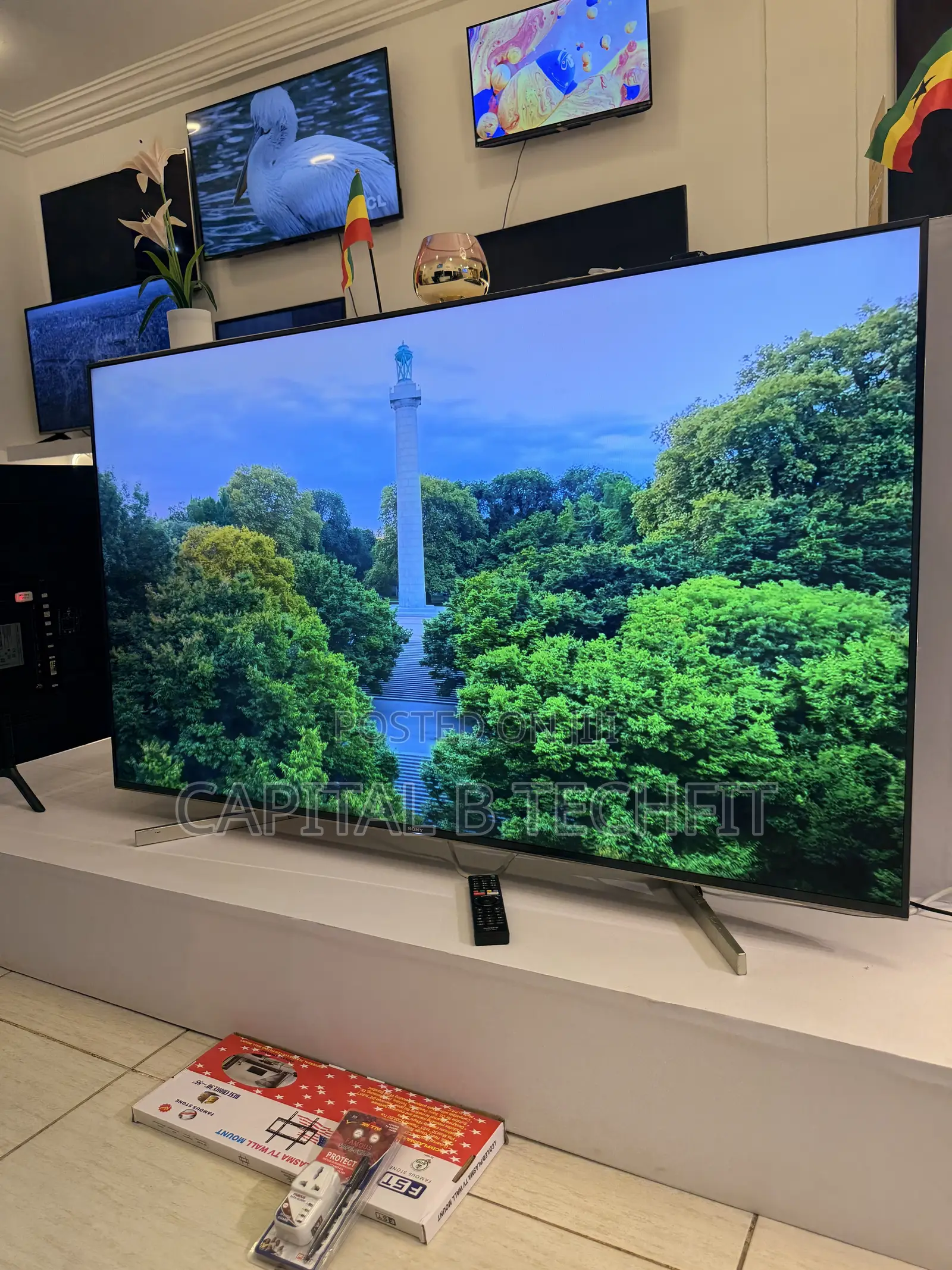 65inches Full Digital Satellite Android Uhd HDR Smart Somy Machine