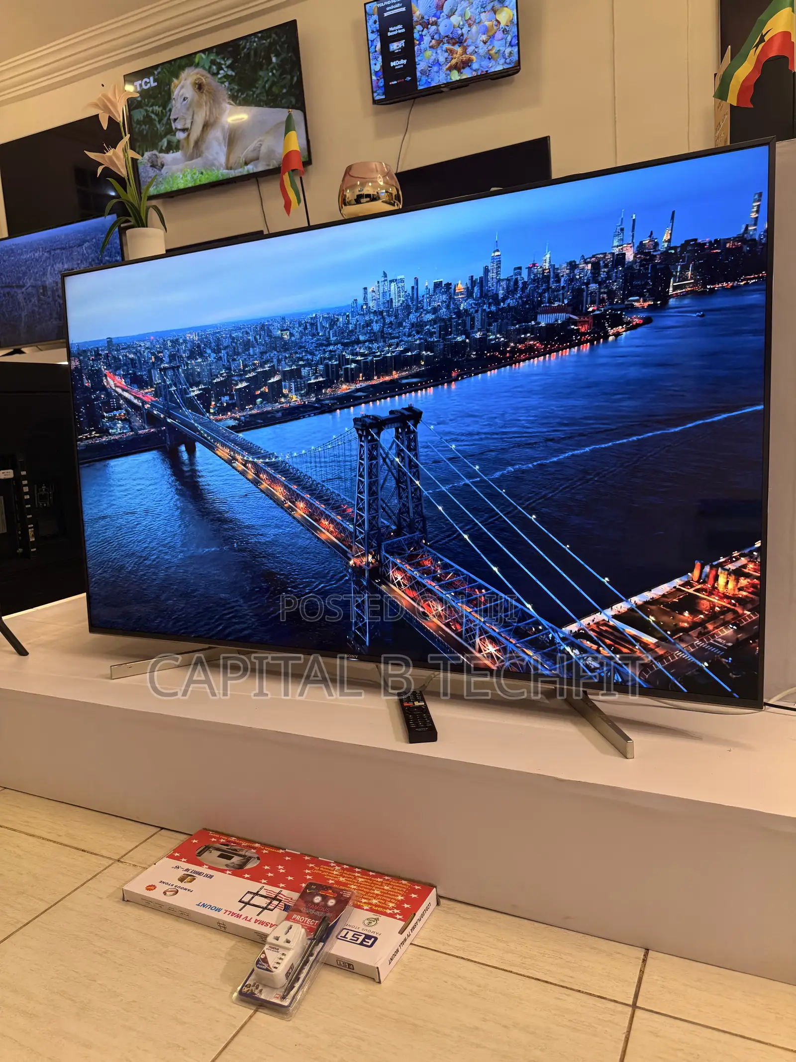 65inches Full Digital Satellite Android Uhd HDR Smart Somy Machine