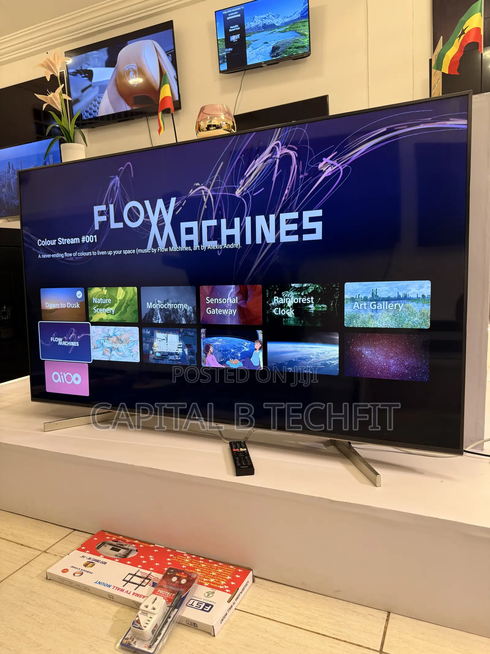 65inches Full Digital Satellite Android Uhd HDR Smart Somy Machine