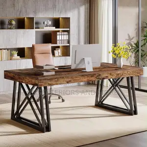 Office Computer Desk With Sturdy X-Shaped Legs
