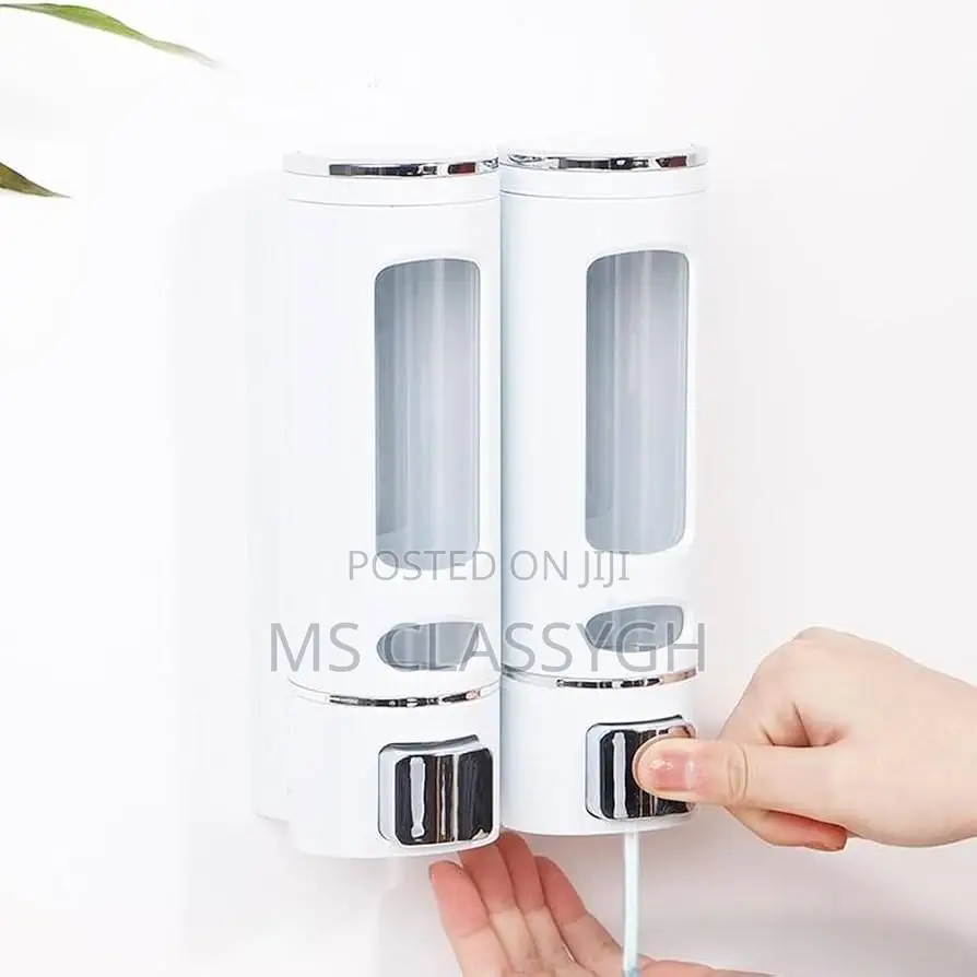 2pcs Wall-Mount Liquid Hand Dispenser, 800ml Shower Pump,