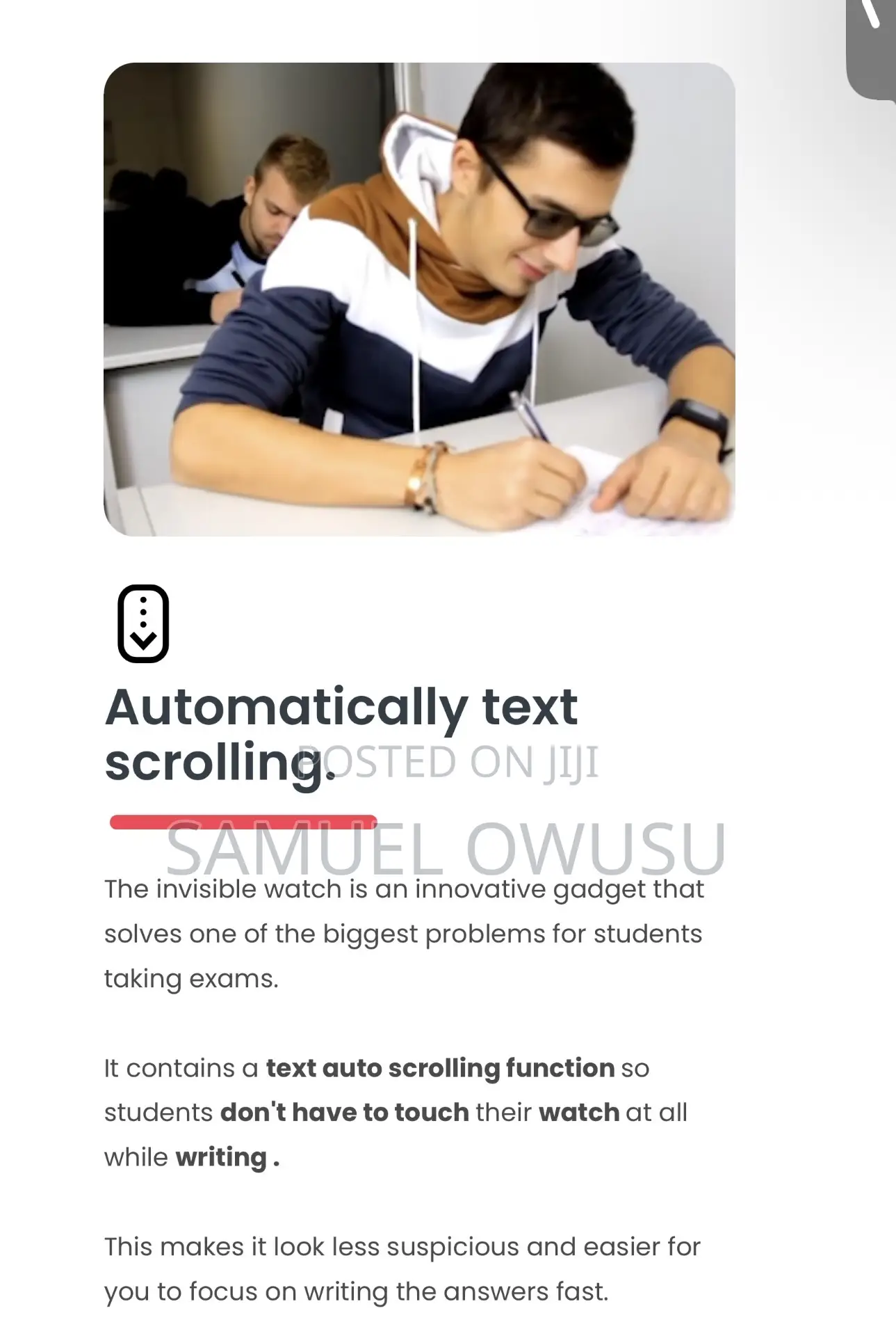 Watch for Studying