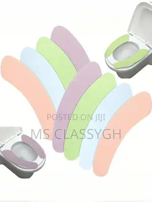 Reusable Warm Soft Toilet Seat Cushions Washable Paste Type 2pcs