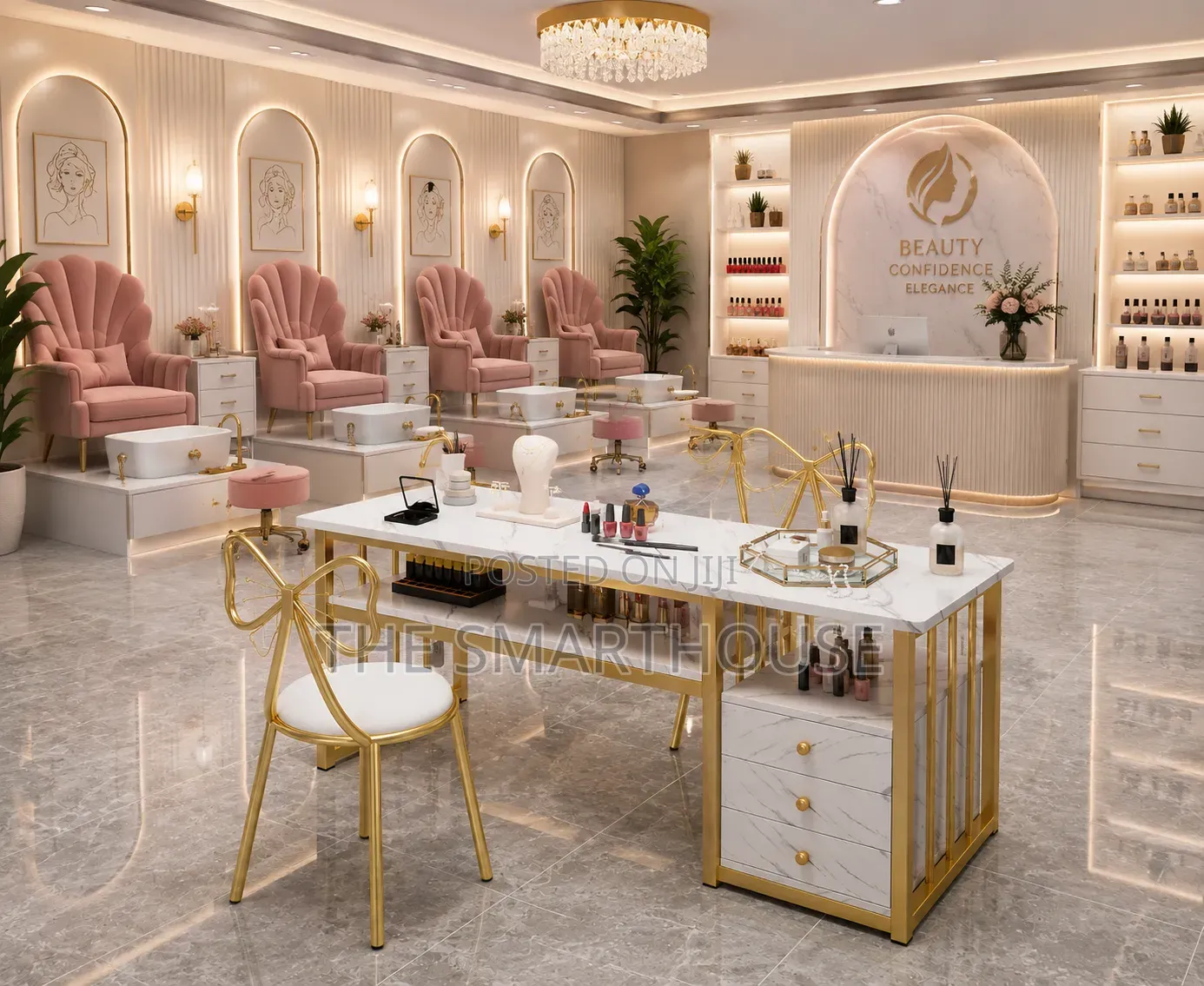 Luxury Salon Nails Workstation – Elegance Meets Functionality