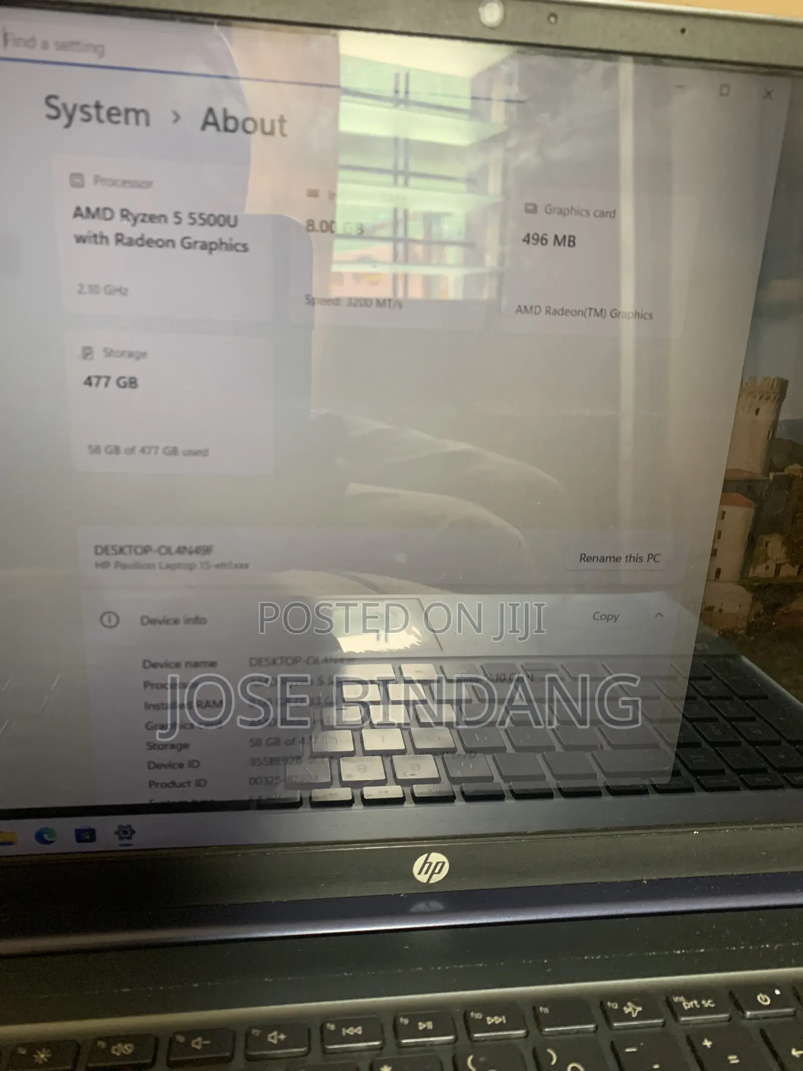 Laptop HP Pavilion 15 8GB AMD Ryzen 5 SSD 512GB