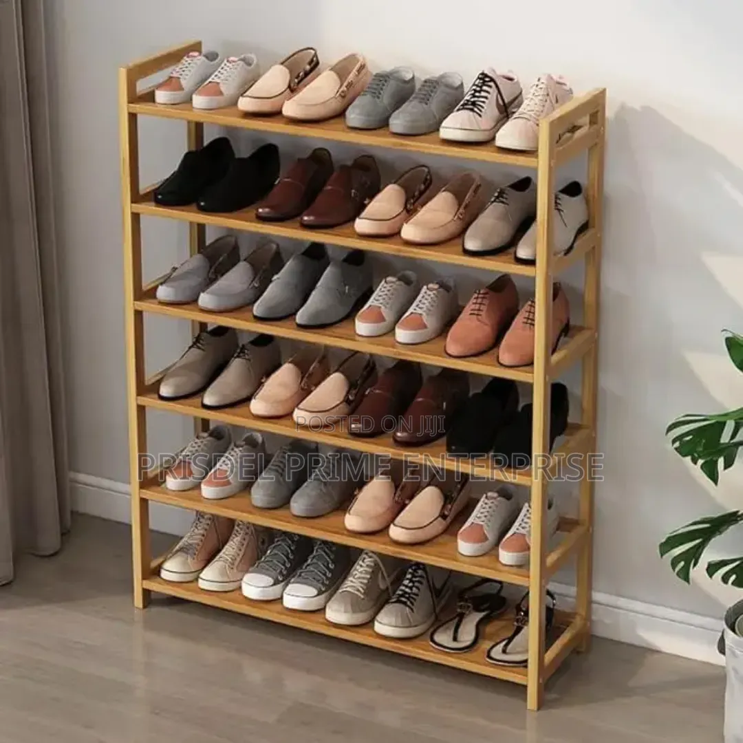 Wooden 6 Tier Shoe Rack