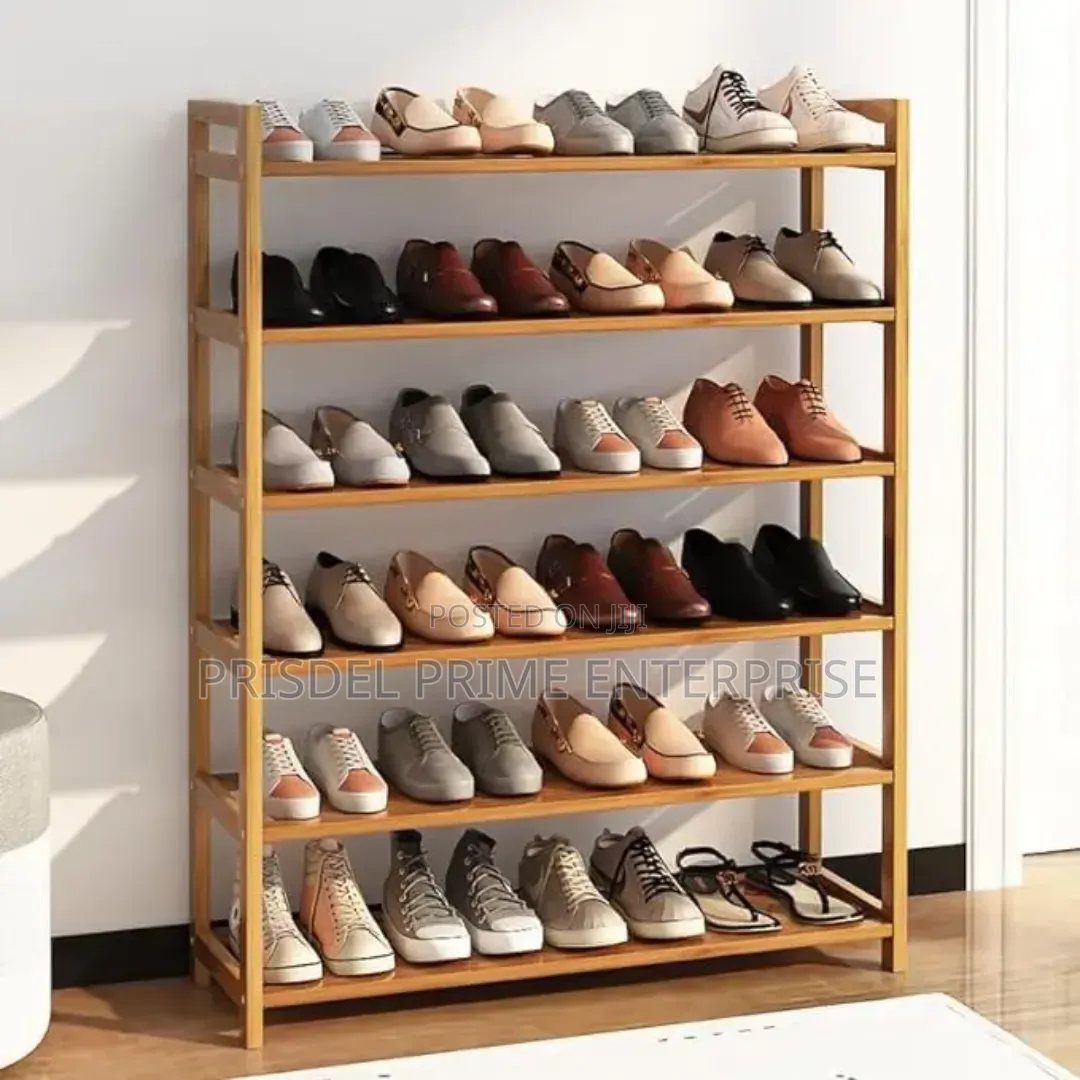 Wooden 6 Tier Shoe Rack