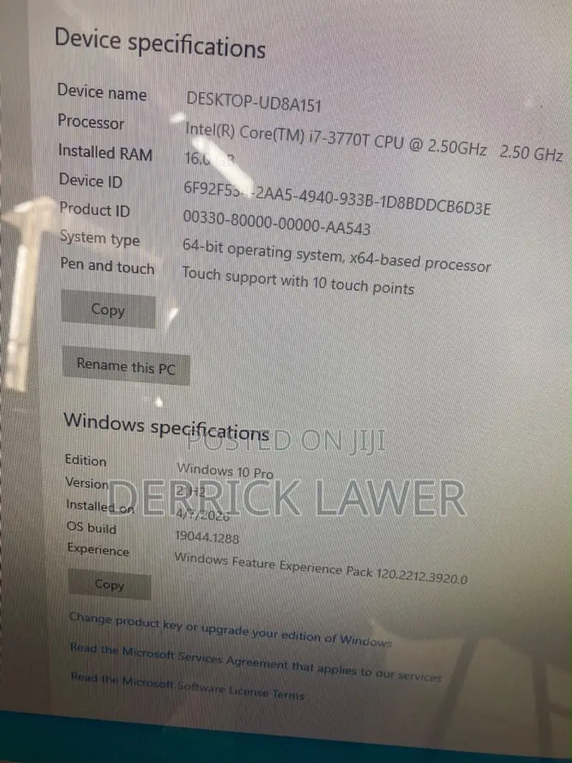 Desktop Computer Samsung 16GB Intel Core i7 SSD 1T