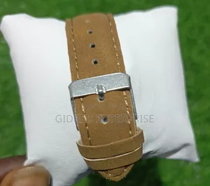 Brown Leather Men's Business Casual Watch Set With Calendar ‎