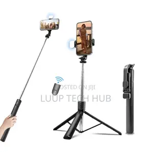 Tripod Stand, Selfie Stick 3 in 1 With Remote Control and Fill Light