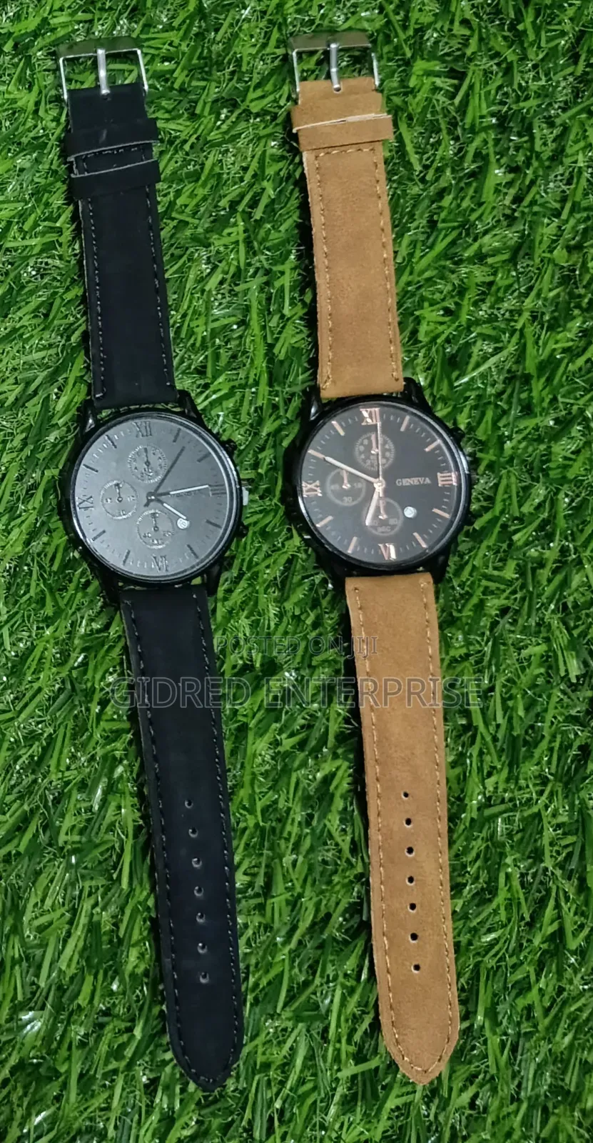 2pcs Men's Business Casual Watch Set With Calendar ‎
