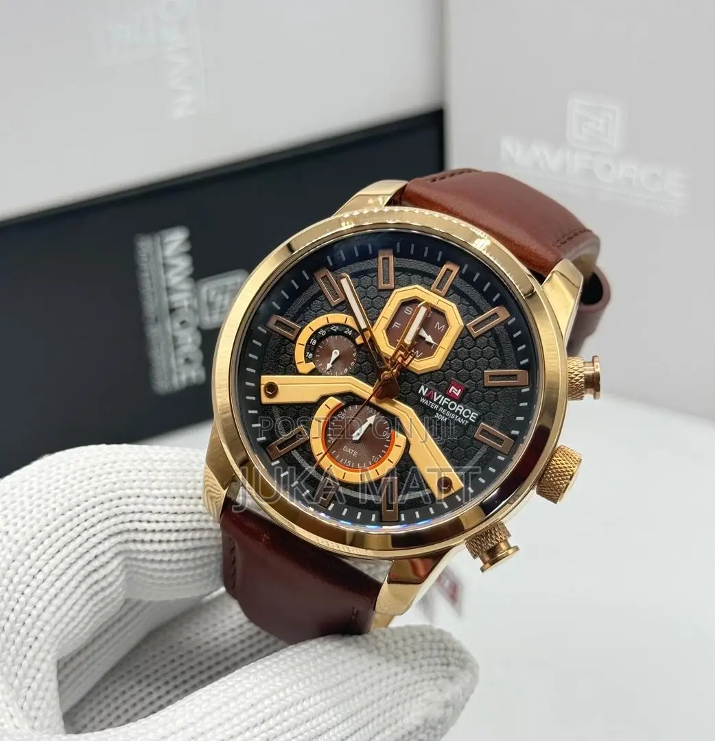 Pure Leather Naviforce Watch