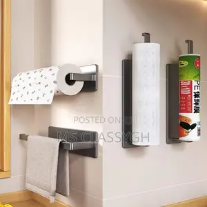 Kitchen Bathroom Hand Paper Towel Tissue Paper Holder Dispenser