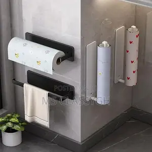 Kitchen Bathroom Hand Paper Towel Tissue Paper Holder Dispenser