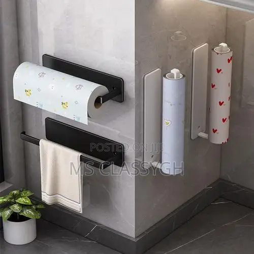 Kitchen Bathroom Hand Paper Towel Tissue Paper Holder Dispenser