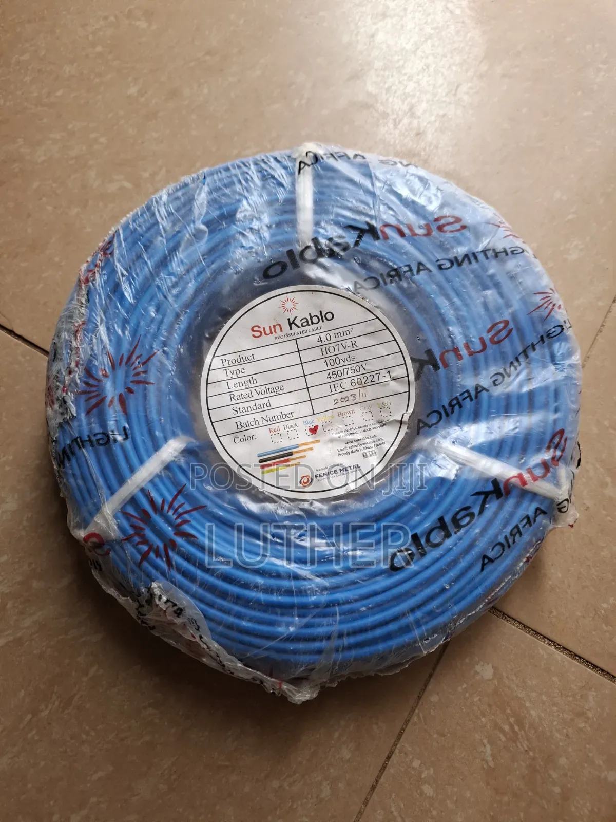 4mm Electrical Cable for House Wiring