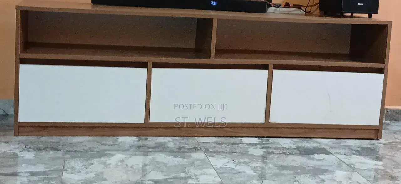 Wooden TV Stand With Drawers