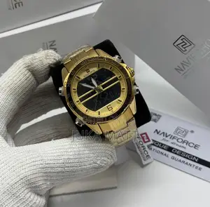 Gold Naviforce Watch