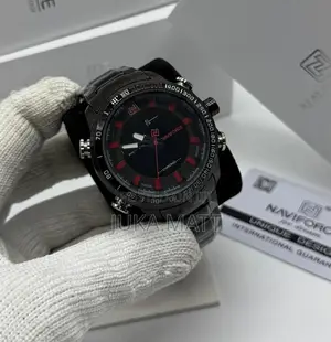 Black Chrome Naviforce Watch