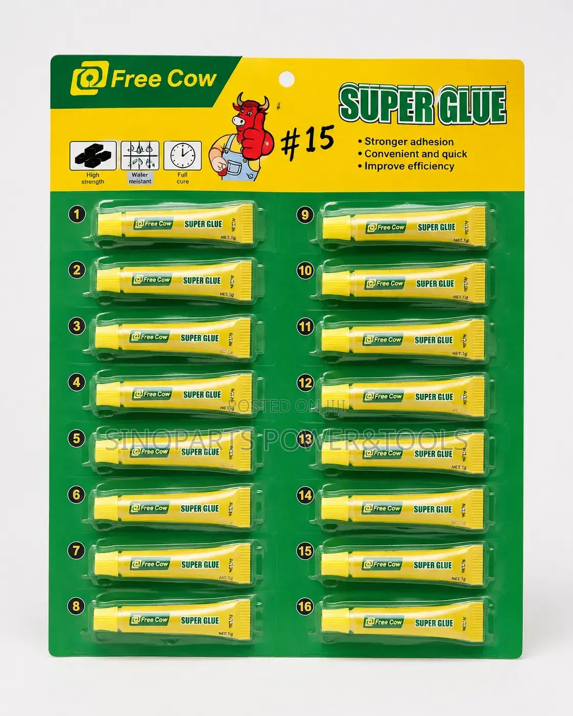 Super Glue 16pcs Wholesale Pack Strong Multi Purpose Adhesive