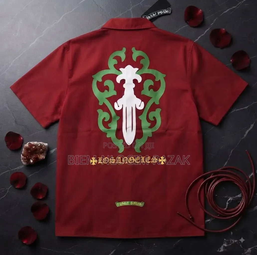 High Quality Thick N Heavy Chrome Heart Short Sleeves Shirts Available