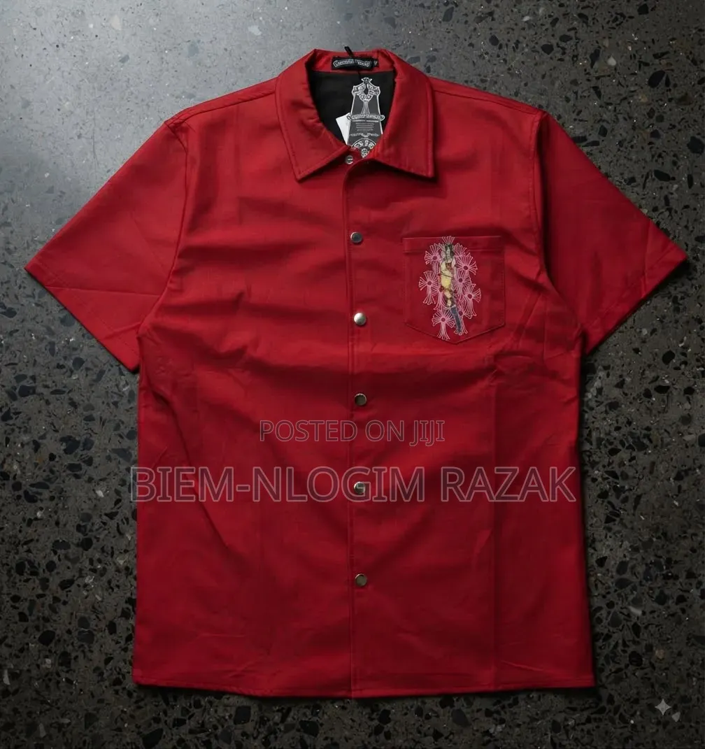 High Quality Thick N Heavy Chrome Heart Short Sleeves Shirts Available