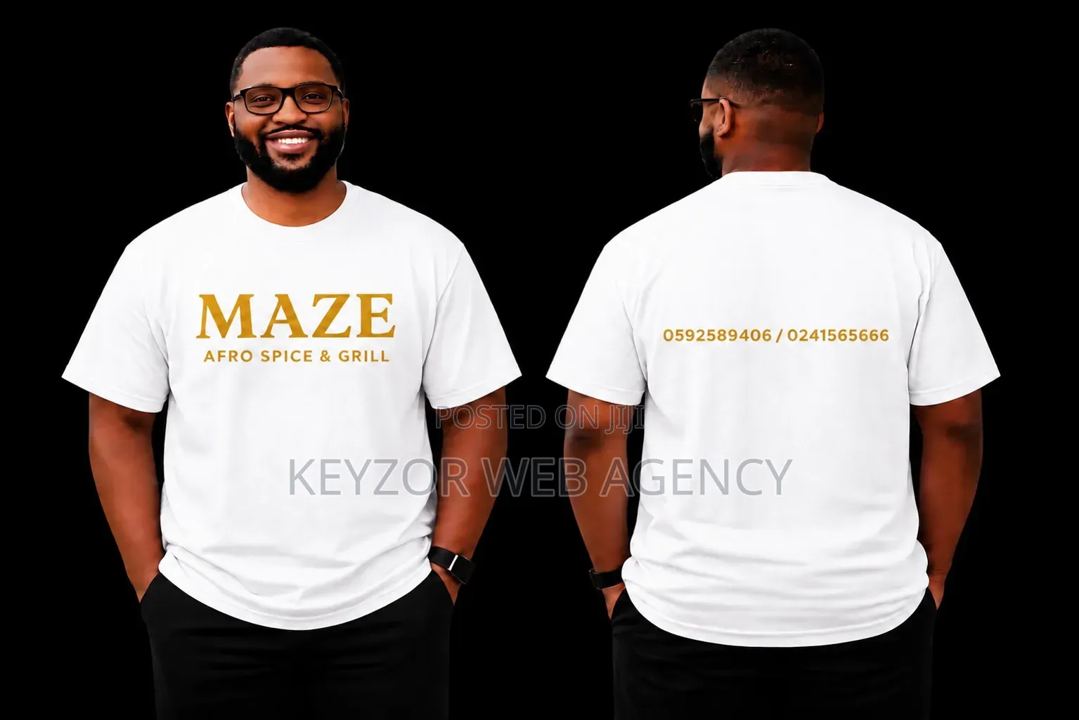 ‎Premium DTF T-Shirt, We Print on All Wears, Here in Accra Ghana!
