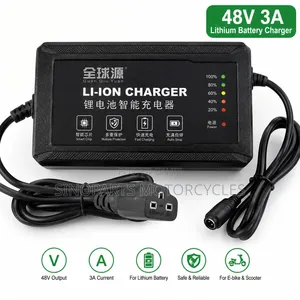 48V 3A Lithium Battery Charger for Electric Bike Scooter