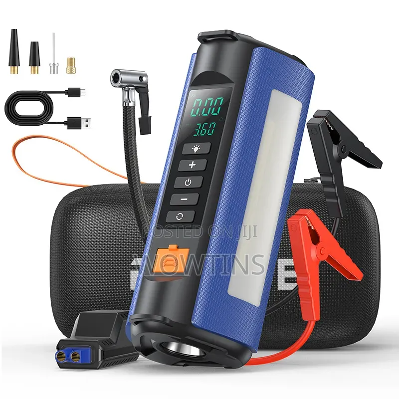 Tire Air Compressor and Jump Starter