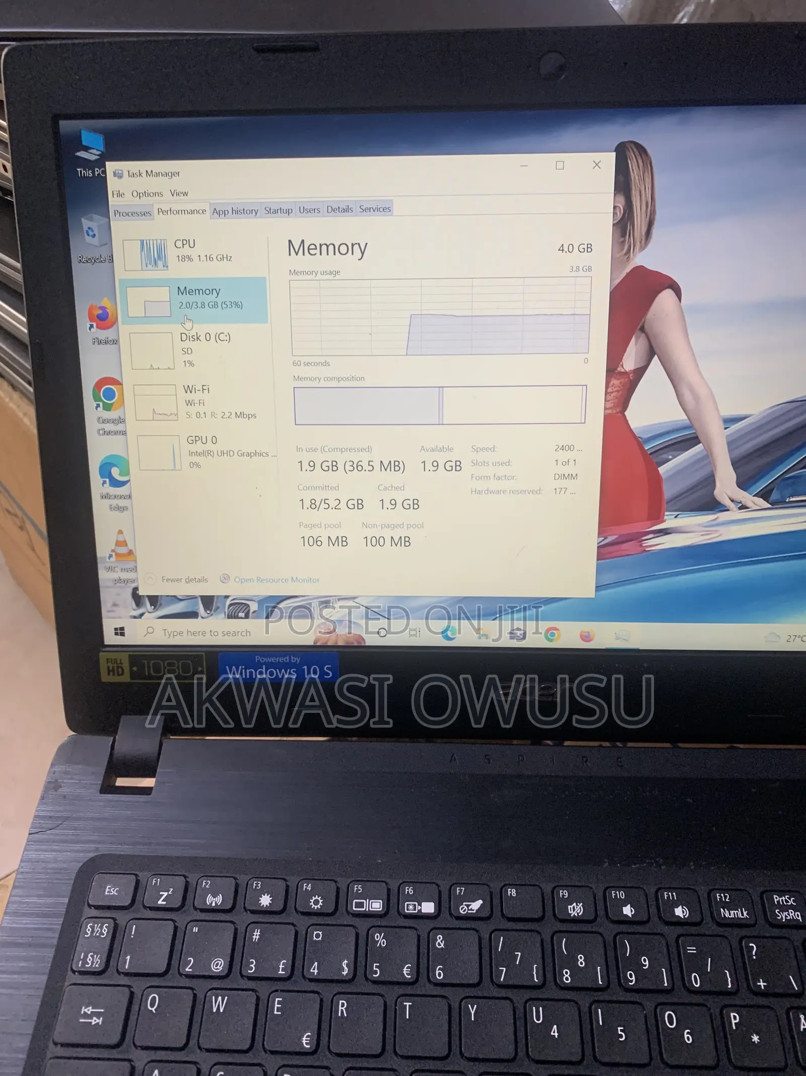 Laptop Acer Aspire 1 4GB Intel eMMC 72GB