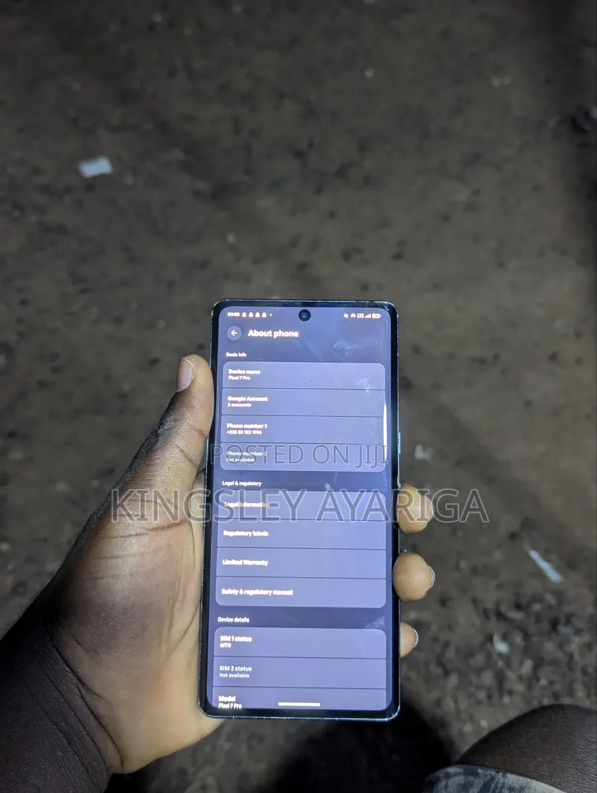 Google Pixel 7 Pro 128 GB Black