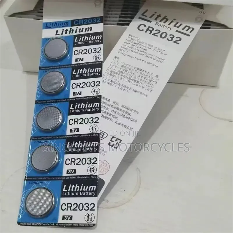 CR2032 3V Coin Battery 5pcs for Car Key Remote CMOS