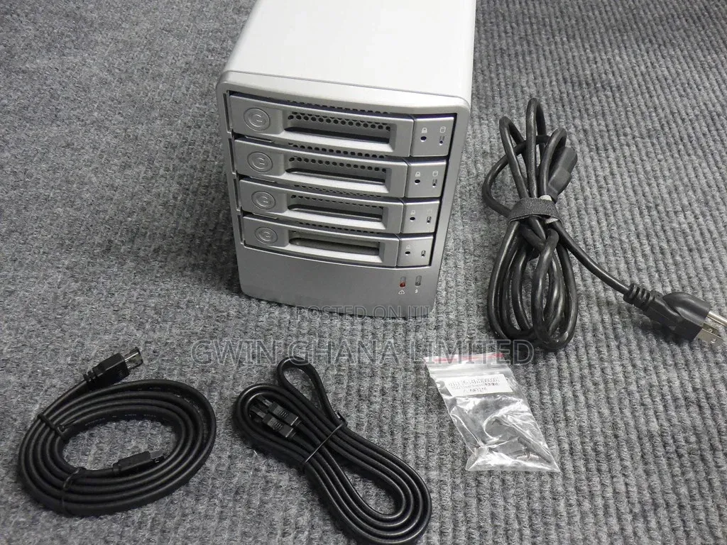 G-Tech G-Speed Q Versatile Multi-Interface 4-Bay RAID Storage. Empty
