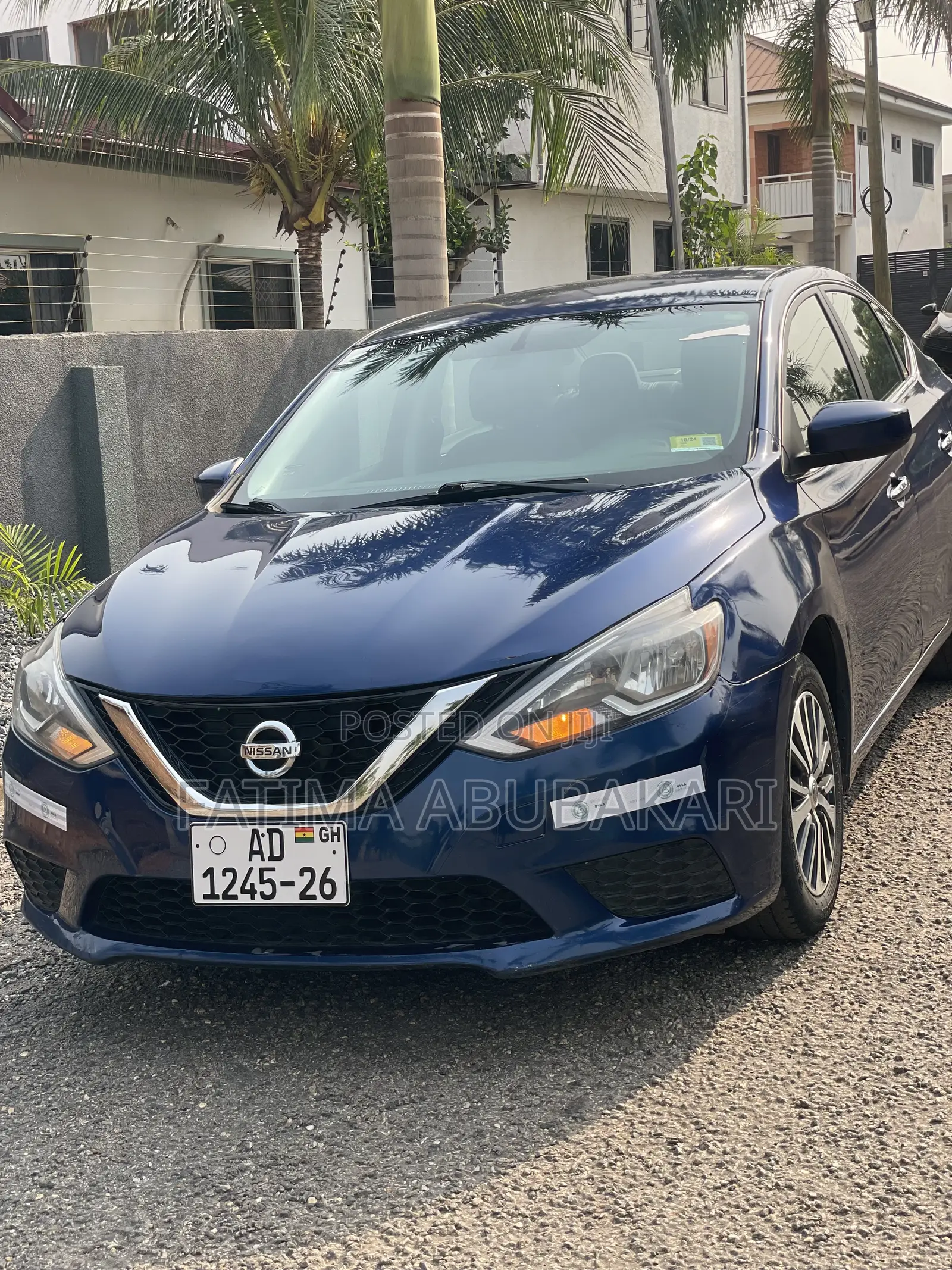 Blue Nissan Sentra 2017